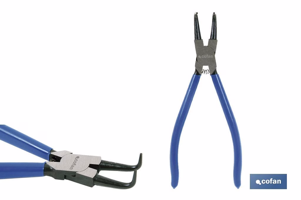 ALICATES CIRCLIP INTERIOR CURVO M-175 MM - Imagen 3