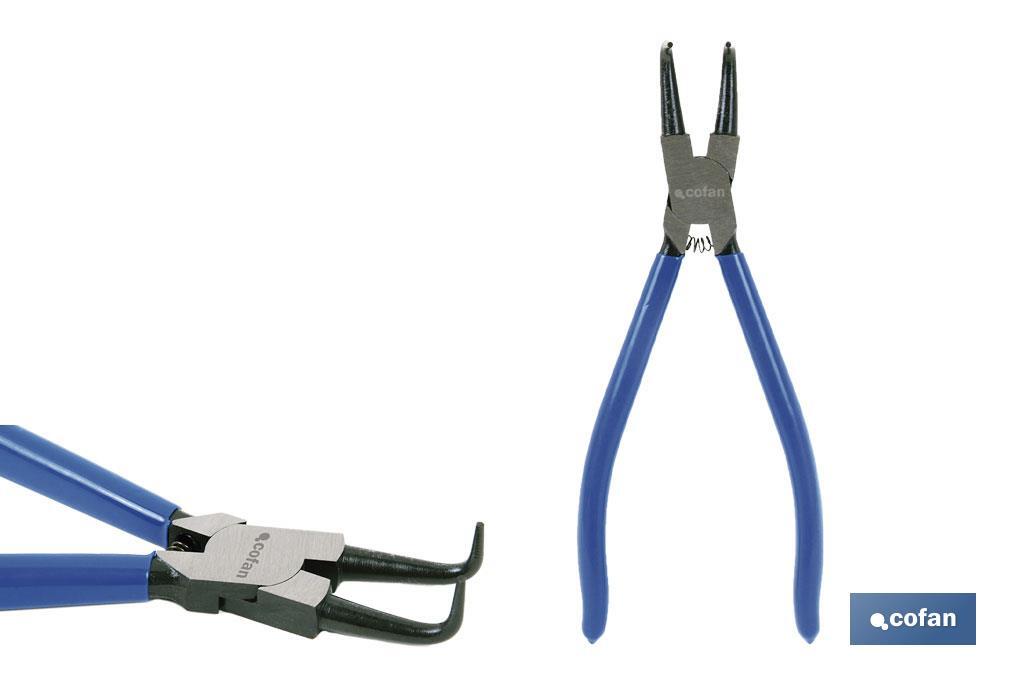 ALICATES CIRCLIP INTERIOR CURVO M-175 MM 3 ALICATES CIRCLIP INTERIOR CURVO M-175 MM - Imagen 3
