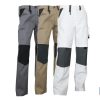 PANTALON TRABAJO LENOIR 280gms/m BEIS-NEGRO T-48