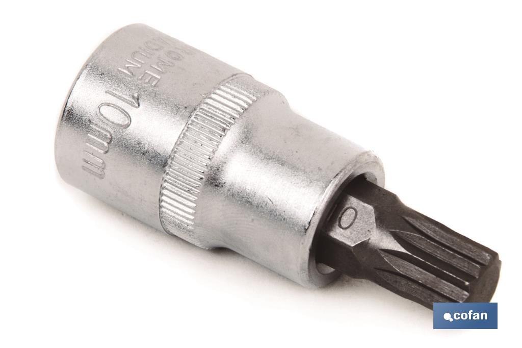 LLAVE DE VASO 3/8 CON PUNTA T-9 1 LLAVE DE VASO 3/8 CON PUNTA T-9