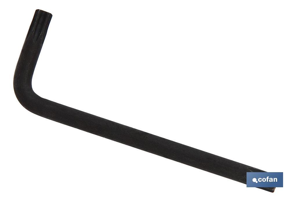 LLAVE ACODADA PARA TORNILLOS TORX T-9 1 LLAVE ACODADA PARA TORNILLOS TORX T-9