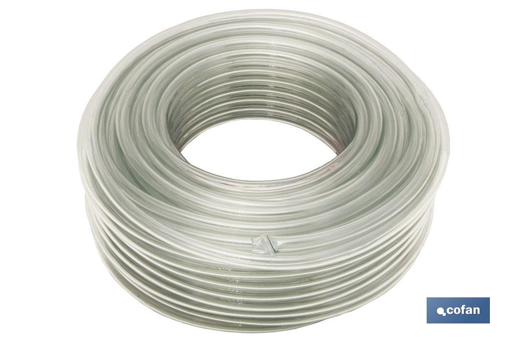 MANGUERA PVC MONOCAPA CRISTAL 5x8mm/100m 1 MANGUERA PVC MONOCAPA CRISTAL 5x8mm/100m