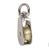 POLEA SIMPLE GIRATORIA NIQUELADA (Ø12MM) Venta unitaria
