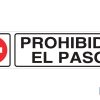 SEÑAL GLASSPACK ADHESIVA 250X62MM.