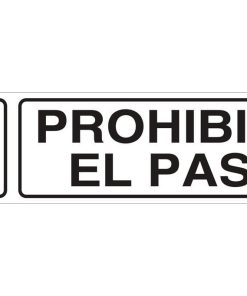 SEÑAL GLASSPACK ADHESIVA 175X45MM.