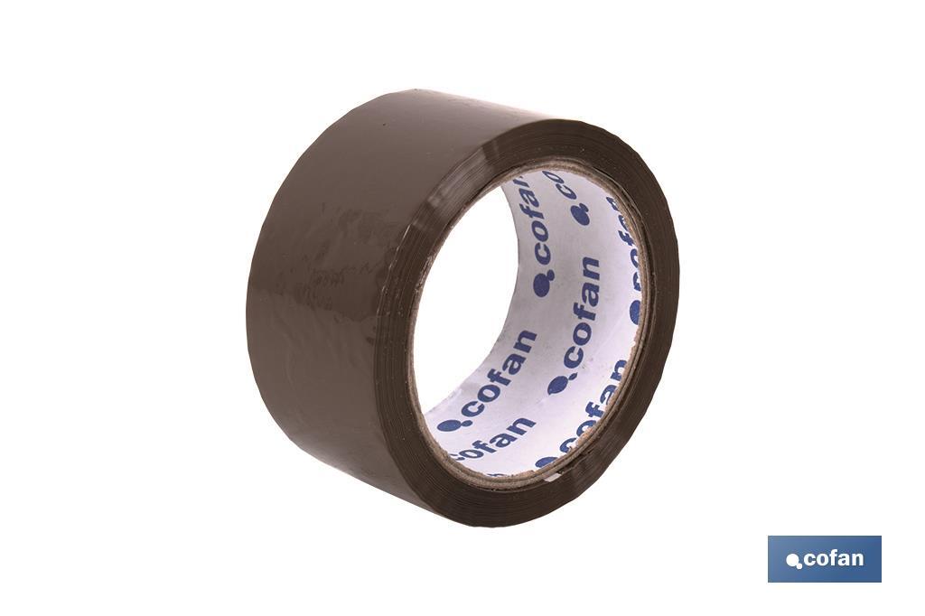 PRECINTO ACRILICO MARRON 45 Micras 48 mm X 66 Metros 1 PRECINTO ACRILICO MARRON 45 Micras 48 mm X 66 Metros