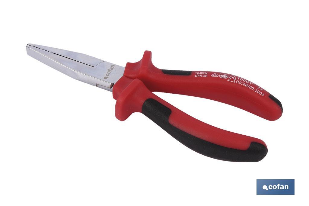 ALICATE BOCA PLANA 1000V 6(160MM) 1 ALICATE BOCA PLANA 1000V 6(160MM)