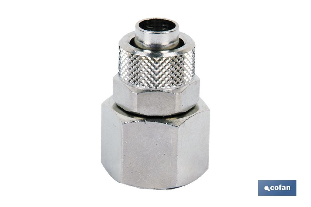 RECTO HEMBRA T-8/6 R-1/4 1 RECTO HEMBRA T-8/6 R-1/4