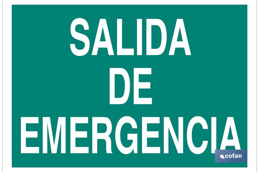 SEÑAL LUMINISCENTE 420X297MM. 1 SEÑAL LUMINISCENTE 420X297MM.