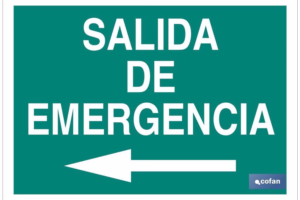 SEÑAL LUMINISCENTE 297X210MM. 1 SEÑAL LUMINISCENTE 297X210MM.