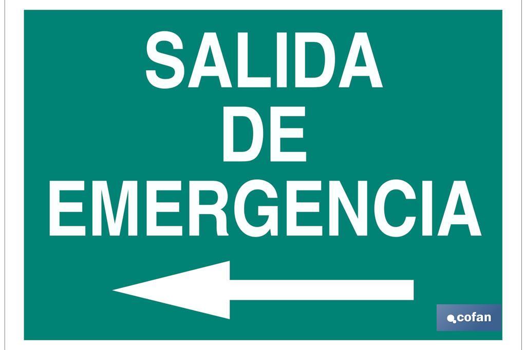 SEÑAL LUMINISCENTE 297X210MM. 1 SEÑAL LUMINISCENTE 297X210MM.