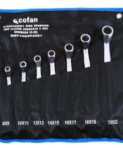 SET 6 PCS LLAVES ACODADAS DE 6-7 A 16-17