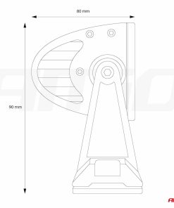 Lámpara de Trabajo tipo panel AWL25 60LED COMBO 9-36V - Imagen 13