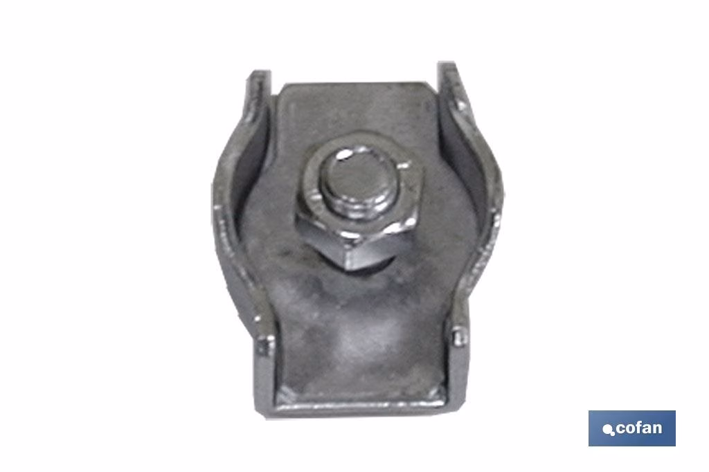 SUJETACABLES PLANO SIMPLE M-8 Venta unitaria