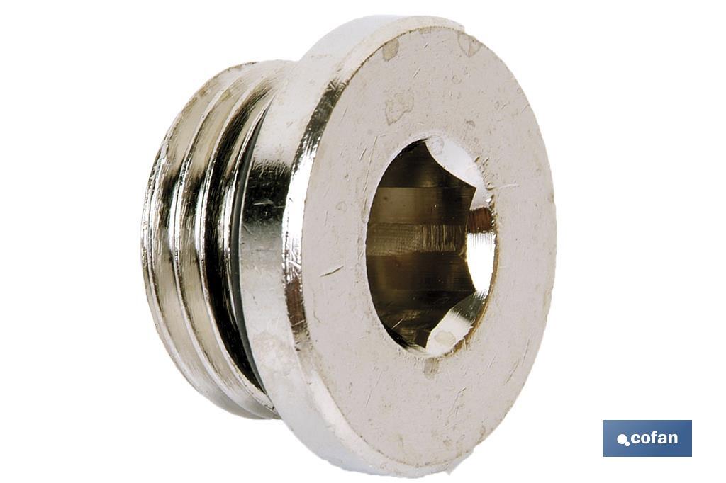 TAPON ALLEN ROSCA MACHO CON TORICA R-3/8 1 TAPON ALLEN ROSCA MACHO CON TORICA R-3/8