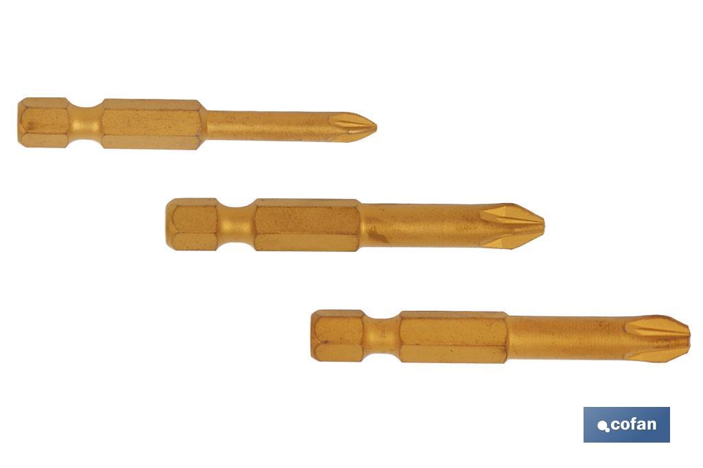 SURTIDO PUNTAS TIN 1/4 PZ-1-2-3 X 50 1 SURTIDO PUNTAS TIN 1/4 PZ-1-2-3 X 50
