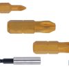 SURTIDO PUNTAS 1/4 TIN PZ-1-2-3X25+ADAPTADOR