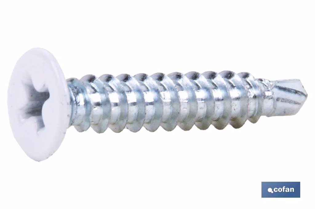 TORNILLO AUTOT. EXTRAPLANO 4,2 X 23 BLANCO 1 TORNILLO AUTOT. EXTRAPLANO 4,2 X 23 BLANCO