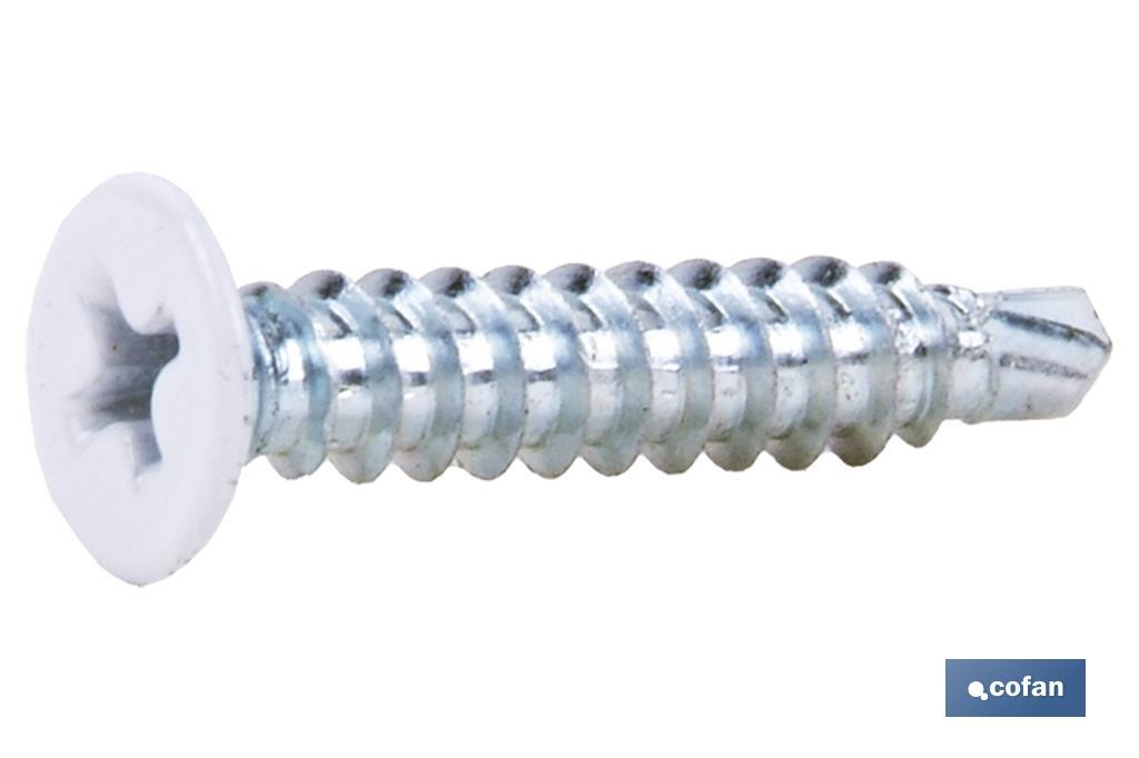 TORNILLO AUTOT. EXTRAPLANO 4,2 X 23 BLANCO 1 TORNILLO AUTOT. EXTRAPLANO 4,2 X 23 BLANCO