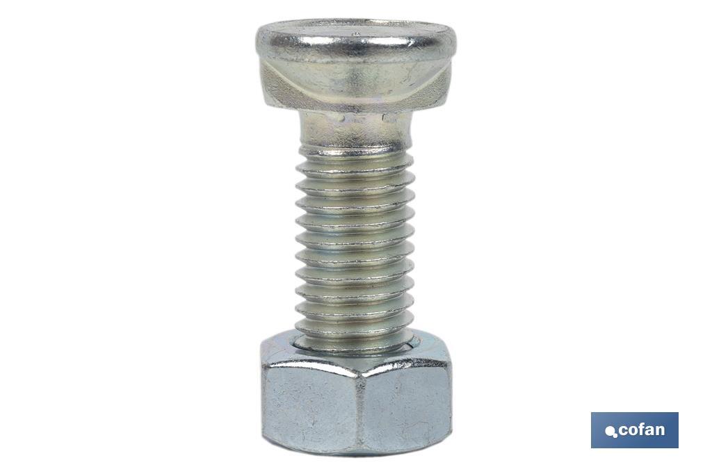 TORNILLO DOS PRISIONEROS C-8.8 M-14X40 ZINCADO 2 TORNILLO DOS PRISIONEROS C-8.8 M-14X40 ZINCADO - Imagen 2