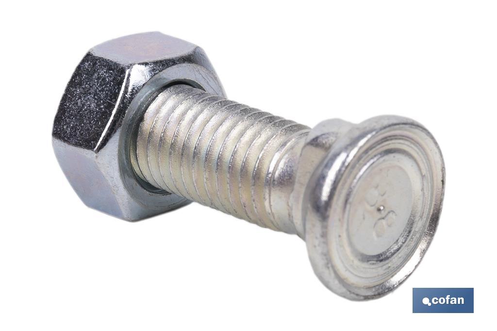 TORNILLO DOS PRISIONEROS C-8.8 M-12X45 ZINCADO 4 TORNILLO DOS PRISIONEROS C-8.8 M-12X45 ZINCADO - Imagen 4