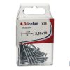 BLÍSTER DE 13 UDS. PUNTA DE ACERO ZINCADO CABEZA PLANA  29X60 MM VENTA UNITARIA
