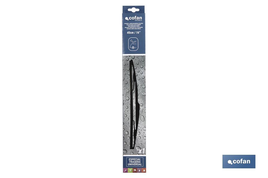 ESCOBILLA LIMPIAPARABRISAS TRASERA 16”, 40 cm 3 ESCOBILLA LIMPIAPARABRISAS TRASERA 16”, 40 cm - Imagen 3