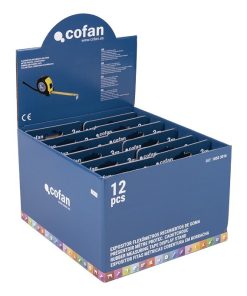 EXPOSITOR DE FLEXÓMETROS CON PROTECCIÓN DE GOMA 16 MM X 3 M 12 UDS.
