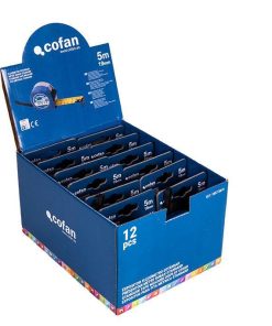 EXPOSITOR FLEXÓMETRO ESTÁNDAR 19 MM X 5 M 12 UDS.