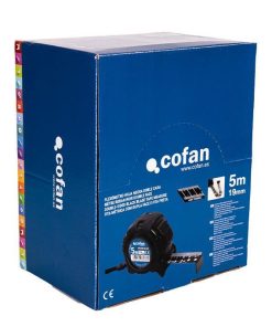 EXPOSITOR FLEXÓMETRO HOJA NEGRA DOBLE CARA 19 MM X 5 M 12 UDS.