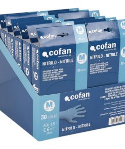 EXPOSITOR CAJA 30 UNDS. GUANTES NITRILO T-M