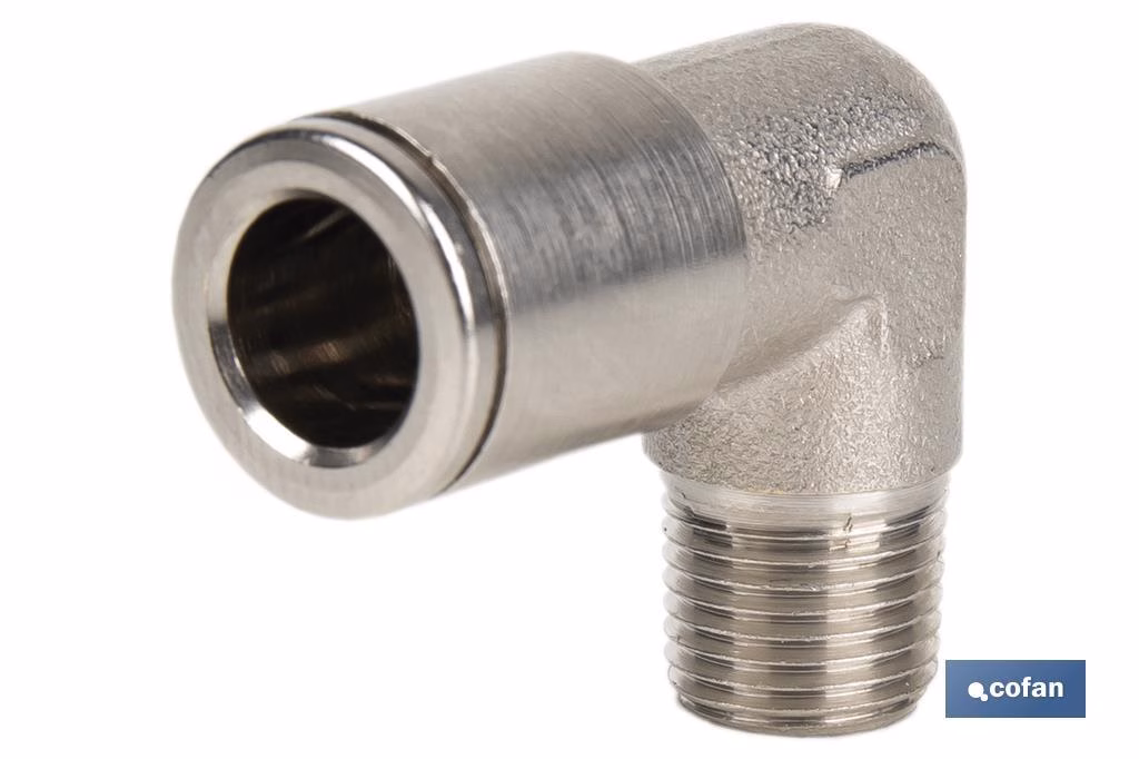 CONEXION CODO  TUBO 4mm. ROSCA 1/4 - Imagen 3