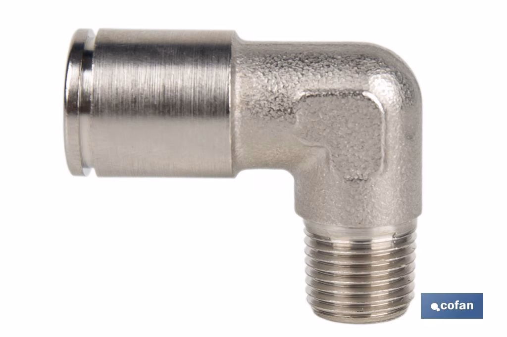 CONEXION CODO  TUBO 4mm. ROSCA 1/4 - Imagen 4
