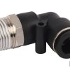RACOR ROSCADO CODO PLASTICO T-12, R-3/8 Venta unitaria