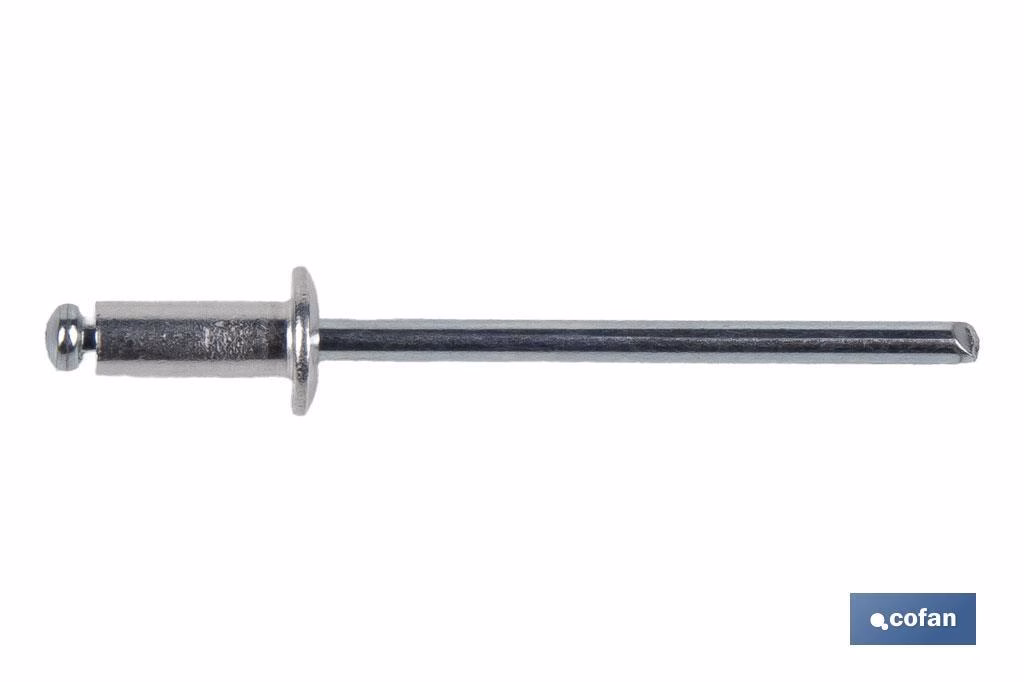 REMACHE ALUMINIO NORMAL 3 X 18 MM - Imagen 2