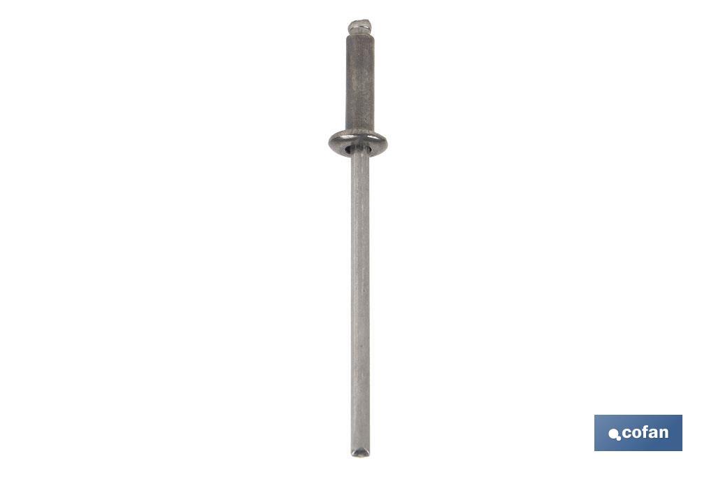 REMACHE ACERO INOX A-2 6 X 20 MM 1 REMACHE ACERO INOX A-2 6 X 20 MM