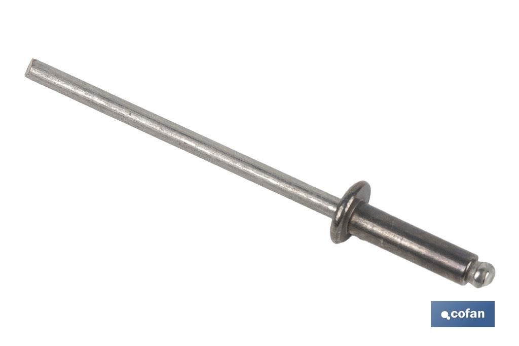 REMACHE ACERO INOX A-2 4 X 18 MM 4 REMACHE ACERO INOX A-2 4 X 18 MM - Imagen 4