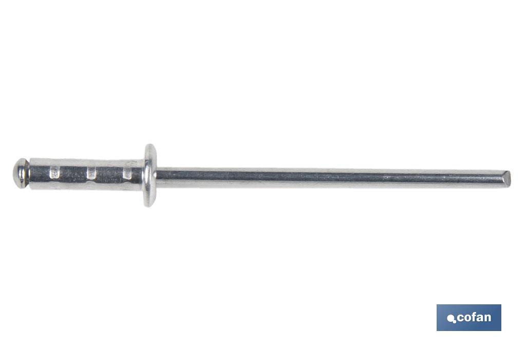 REMACHE ALUMINIO MULTIGRIP 4 X 10 MM 1 REMACHE ALUMINIO MULTIGRIP 4 X 10 MM
