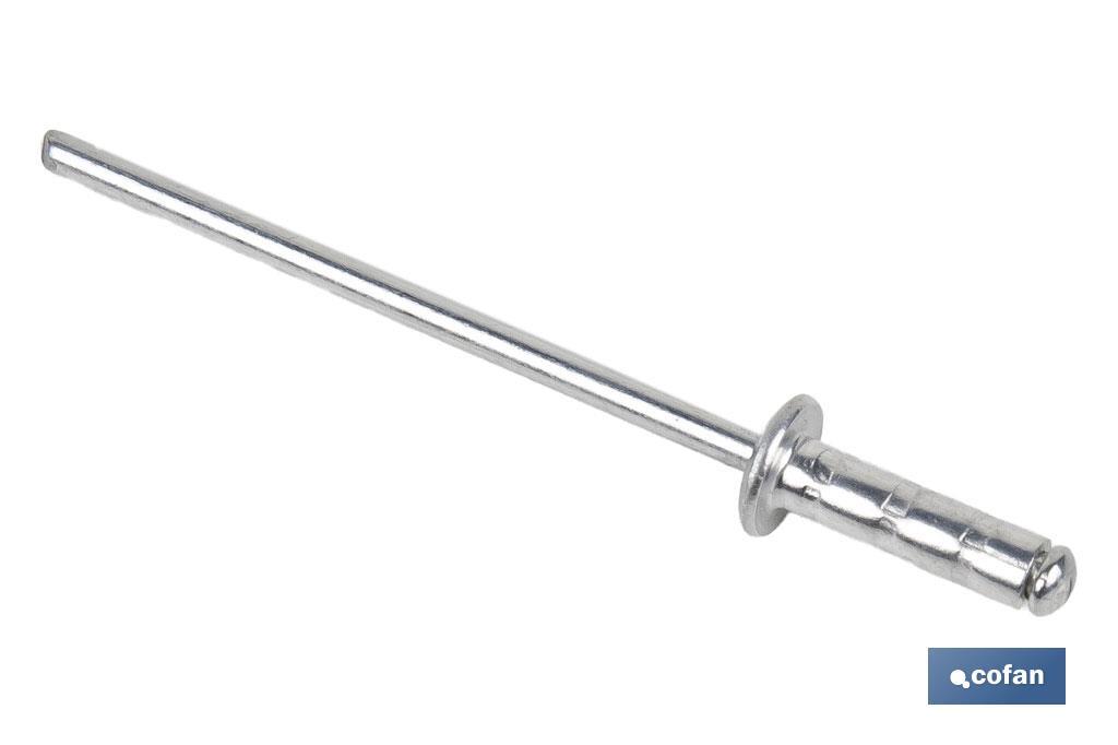 REMACHE ALUMINIO MULTIGRIP 4 X 10 MM 3 REMACHE ALUMINIO MULTIGRIP 4 X 10 MM - Imagen 3