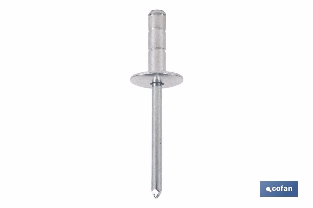 REMACHE ALA ANCHA MULTIGRIP 4,8 X 10 MM 1 REMACHE ALA ANCHA MULTIGRIP 4,8 X 10 MM