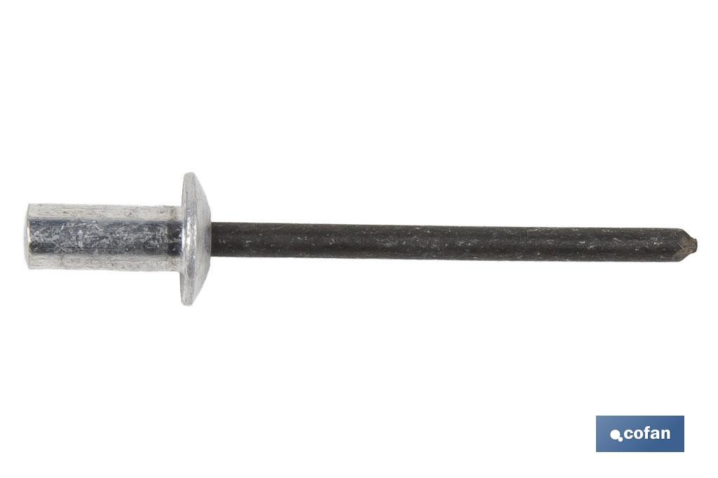 REMACHE ALUMINIO ESTANCO 4 X 15 MM 2 REMACHE ALUMINIO ESTANCO 4 X 15 MM - Imagen 2
