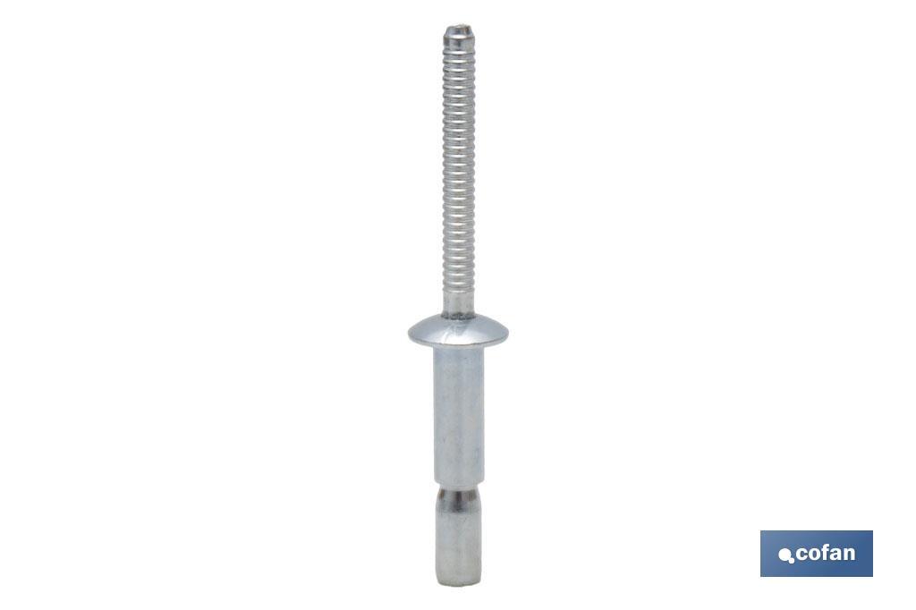 REMACHE ACERO ESTRUCTURAL 6,4 X 20 MM 1 REMACHE ACERO ESTRUCTURAL 6,4 X 20 MM