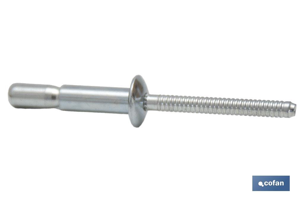 REMACHE ACERO ESTRUCTURAL 6,4 X 20 MM 2 REMACHE ACERO ESTRUCTURAL 6,4 X 20 MM - Imagen 2