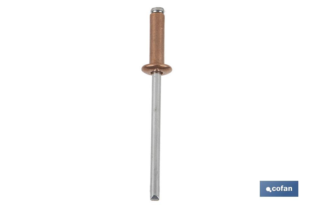 REMACHE COBRE ACERO 4 X 14 MM 1 REMACHE COBRE ACERO 4 X 14 MM