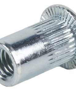 TUERCAS REMACHABLES RANURADAS ANCHAS ACERO M6 7 TUERCAS REMACHABLES RANURADAS ANCHAS ACERO M6