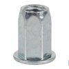 TUERCAS REMACHABLES HEXAGONAL ANCHAS ACERO M8