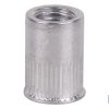 TUERCAS REMACHABLES CILÍNDRICAS RANURADAS FONDO ABIERTO CABEZA REDUCIDA ALUMINIO M8 X 15,5