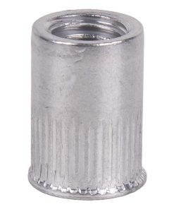 TUERCAS REMACHABLES CILÍNDRICAS RANURADAS FONDO ABIERTO CABEZA REDUCIDA ALUMINIO M8 X 15,5