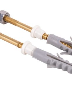 SET 2 PCS PARA SANITARIO WC 5 X 80 LATÓN 6 SET 2 PCS PARA SANITARIO WC 5 X 80 LATÓN