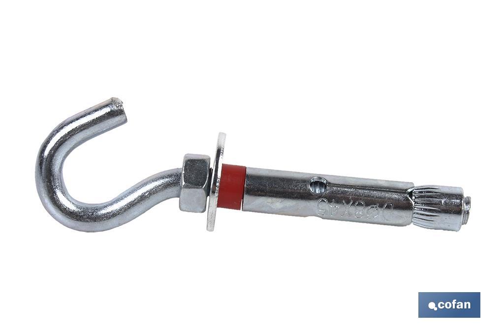 ANCLAJE METALICO C/GANCHO 10/12X70 1 ANCLAJE METALICO C/GANCHO 10/12X70